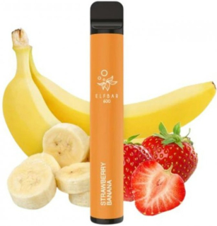Elf Bar 600 elektronická cigareta Strawberry Banana 20mg