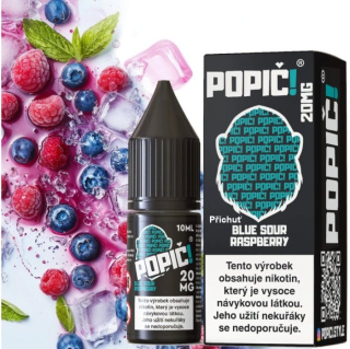 Liquid POPIČ! Salt Blue Sour Raspberry 10ml-20mg 