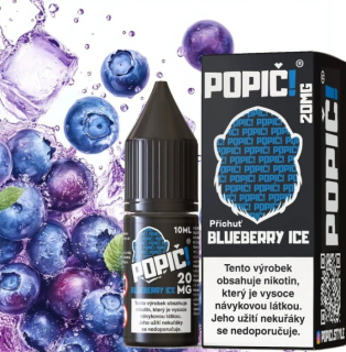 Liquid POPIČ! Salt Blueberry Ice 10ml-20mg 