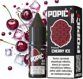 Liquid POPIČ! Salt Cherry Ice 10ml-20mg 