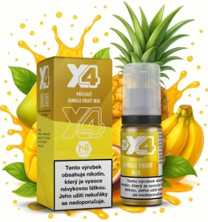 Liquid X4 Bar Juice - Tropické ovoce (Jungle Fruit Mix) 10ml
