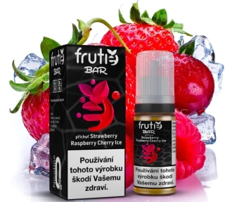 Liquid Frutie BAR Juice - Chladivá jahoda, malina, třešeň (Strawberry Raspberry Cherry Ice) 10ml 