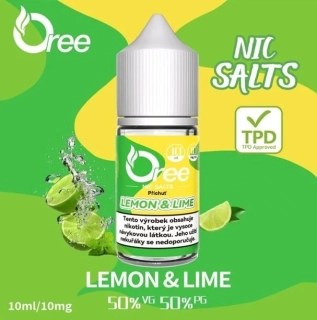 Liquid Oree SALT Lemon & Lime - Citrón a limetka 10ml