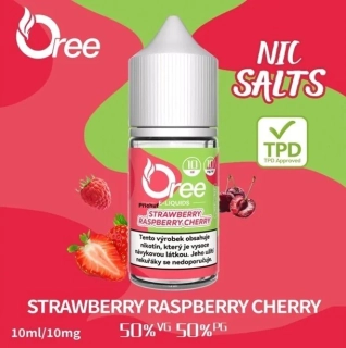 Liquid Oree SALT Strawberry raspberry cherry - Jahoda malina třešeň 10ml