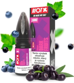 Liquid RIOT X Salt Dark Fruits (Tmavá bobulovitá směs) 10ml